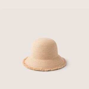Stevie Sand Raffia Straw Bucket Hat